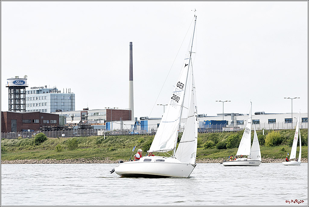 100 Jahre Rheinwoche 2022 - 1. Wettfahrt Porz - Hitdorf, 03.06.2022,